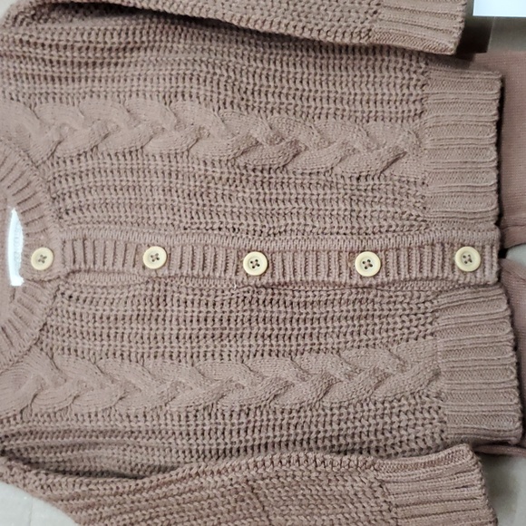 6/9M Cozy Cable Knit Cardigan and Pants Set - Picture 4 of 7